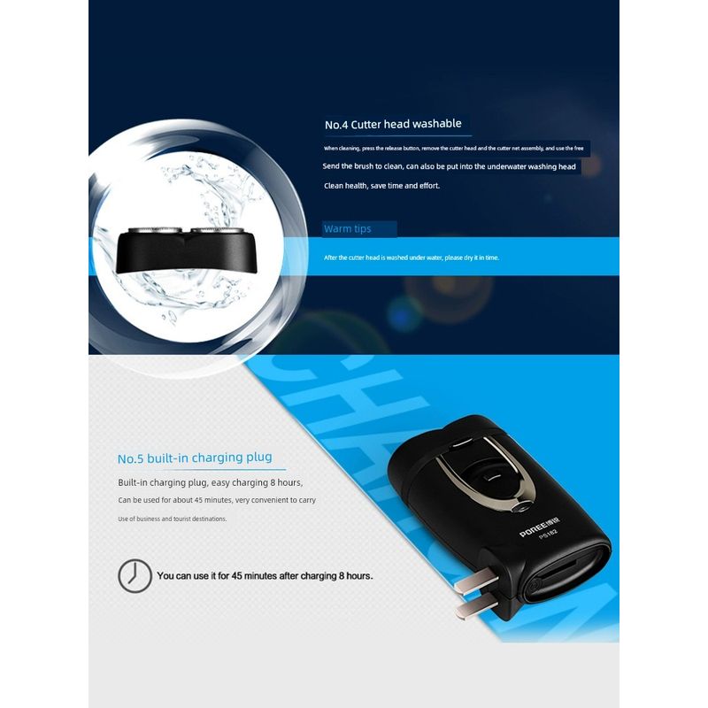 FLYCO Borui Shaver Men Electric Shaver Smart Genuine Goods Mini Travel Portable 2023 New Arrival