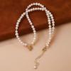 Baroque Special-Shaped Freshwater Pearl Necklace Pine Cone Pendant Design French Elegant Neck Chain Temperament Fashion Collarbone Chain