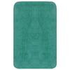 VidaXL Jeu de tapis de salle de bain 3 pcs Tissu Turquoise