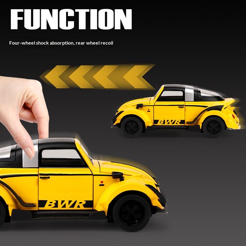 1/32 Scale Volkswagen Beetle Alloy Die-cast Car Model Simulation Retro Classic Car Collection Ornaments Children's Toys Gifts