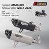 Stainless Steel Exhaust Modification Set for XMAX300 (2017-2023): Front & Tail Sections