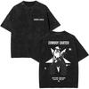 Camiseta Lavada com Logo do Álbum de Música Pop da Cantora Beyonce Camisetas Cowboy Carter Masculinas Vintage Oversized Camisetas Casuais de Algodão