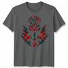 Scottish Tartan Unisex T Shirt Thistle Emblem Scotland Heritage Symbol Tee