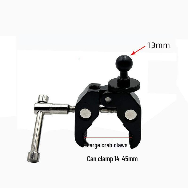 17mm Ball Head Magnetic Phone Holder with Aluminum Rod and Suction Cup Mount for Car