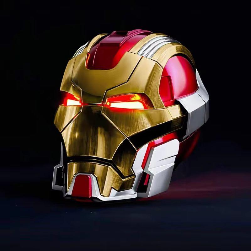 Iron Man Mk17 Jarvis Voice Controlled Auto Open Close Electronic Helmet Mask Face Cover Collectible Plaything Decoration For Superhero Fans