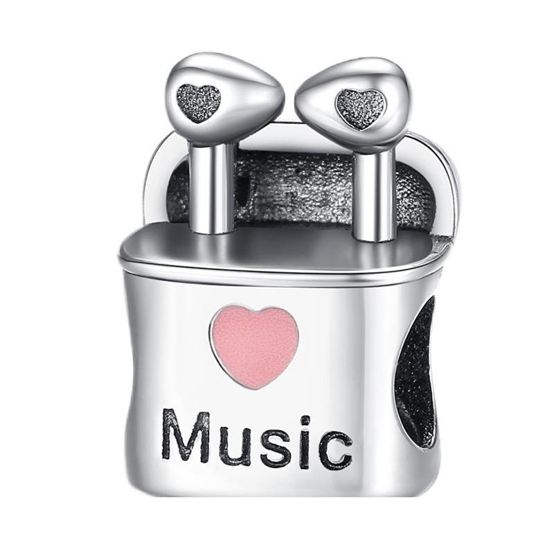 New Copper Sport Bicycle Car Guitar Violin Earphone Talisman Charm Fit For Original Bracelet Diy Women'S Boutique Jewelry