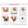 Tempered Glass Pot Lid for Wok, Soup Pot, Steamer, Frying Pan, Stainless Steel Electric Cookware, Induction Compatible