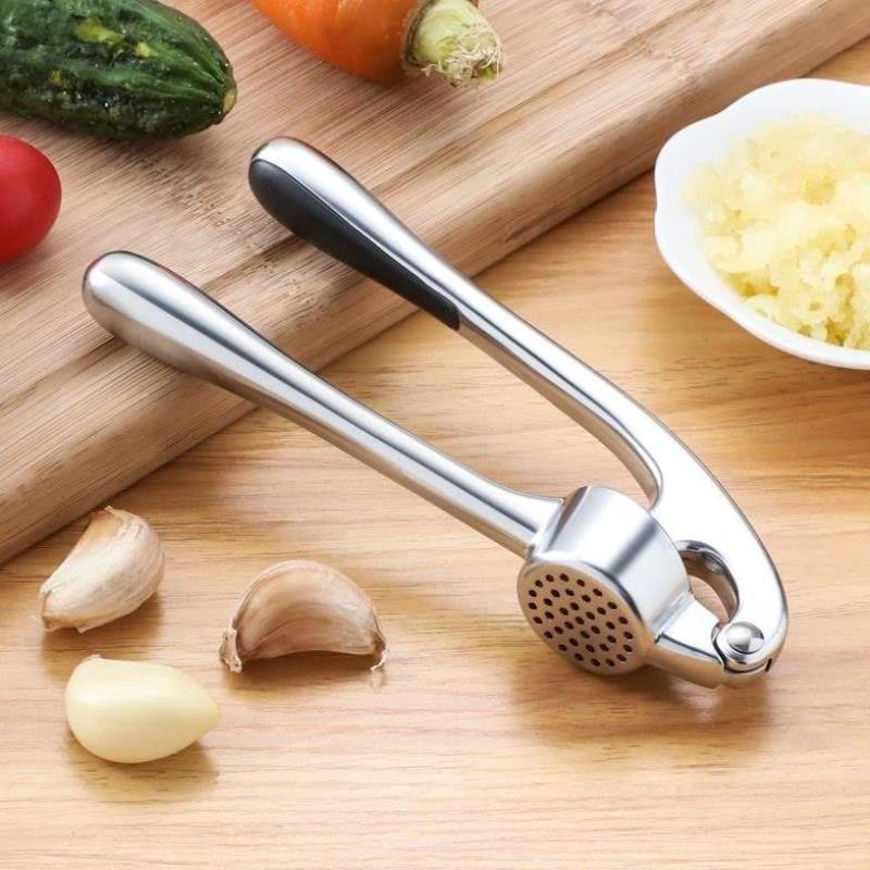 Large Manual Garlic Press and Stirrer for Home Use