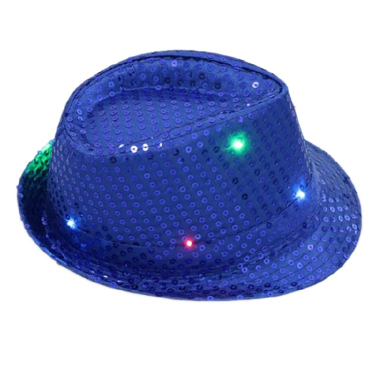 Glinting Fedora Hats for Women Men Jazz Hat Glitter Party Summer Panama