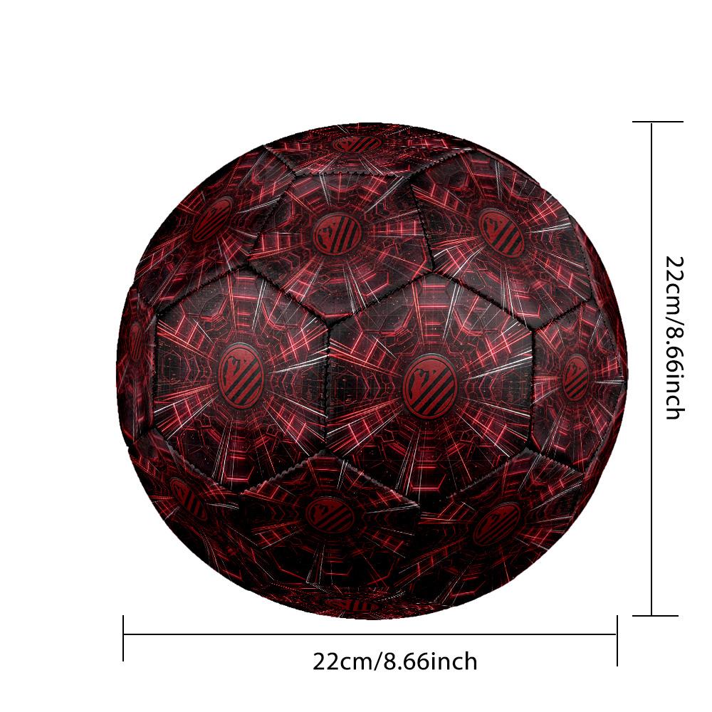 Pallone da calcio Tema Atletico Madrid Taglia 5 Pallone da calcio Tocco Morbido Pallone da calcio per Allenamento Professionale per Sport all'Aperto