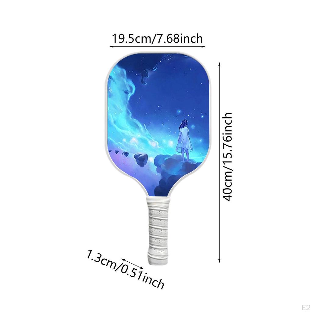 Pickleball Paddle Racket Lightweight Polypropylene Honeycomb Core Style A