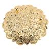 Retro Embossed Turkish Serving Tray Gold Embossed Decorative Tray  For Kitchen Counter Dining Table