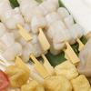 Food Skewers BBQ Food Stick Wood Material Sausage Pick for Food Decorations