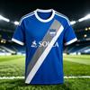 T-shirt de football homme été imprimé 3D à col rond
