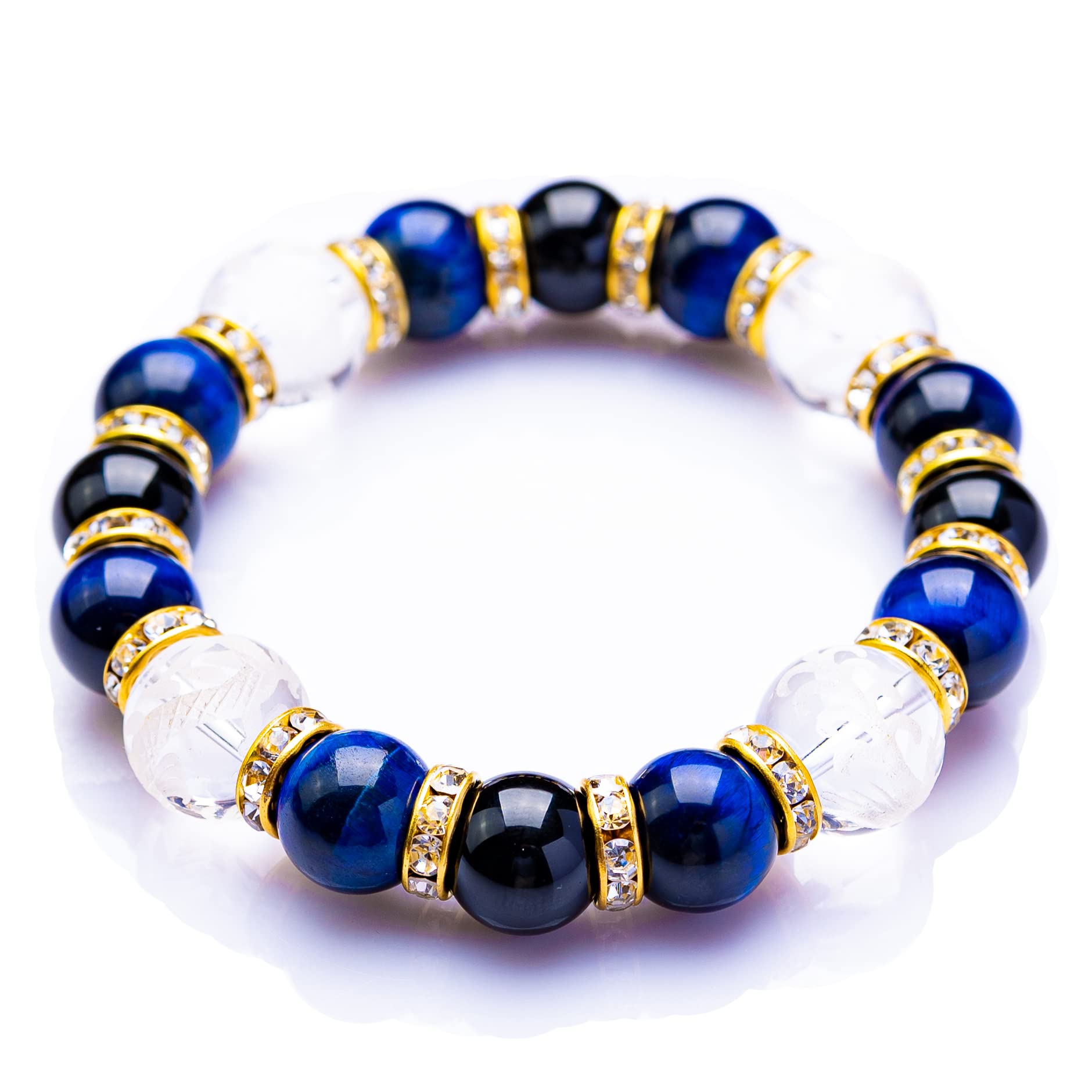 

Power Natural Four Blue White Genbu Gods Crystal x Blue Tiger [Kyojudo] Stone, Stone, Gods, Amulet, Amulet, Men s Bracelet, Dragon, Tiger, Suzaku,
