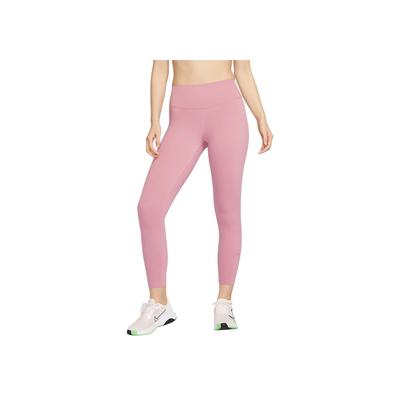 Dri-Fit One Breathable Quick-Dry High-Waisted Slim Fit Nine-Point Sports Pants Women Bottoms Element-Pink Black FN3233-699