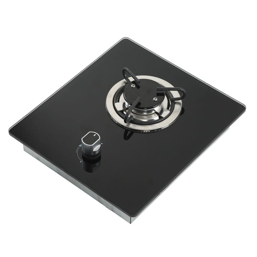 RV Gas Stove 290x325mm Tempered Glass Panel 1.8Kw Power Free Fire Adjustment for Caravan Yacht Boat