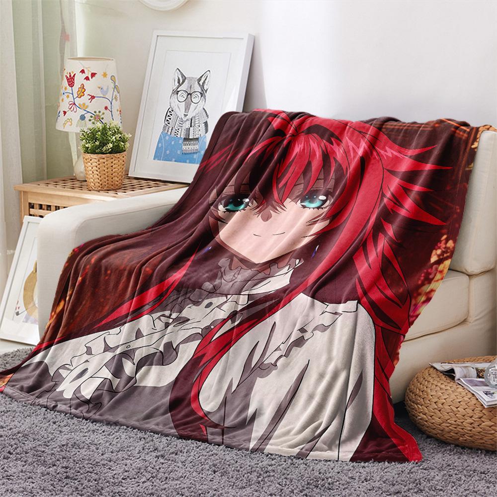 Gremory Print Flannel Blanket, High Quality Comfortable for All Seasons, Home Decor, Warmth and Comfort