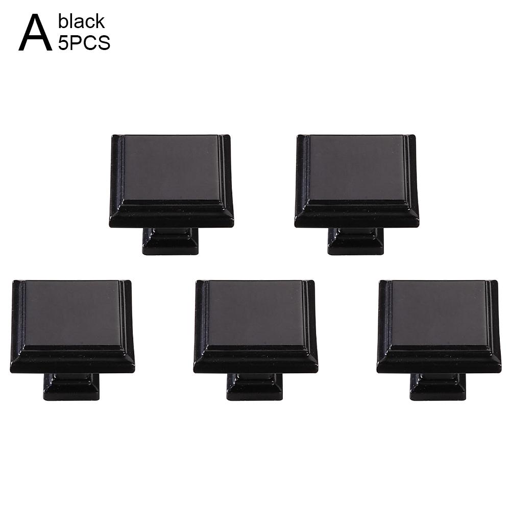 Kaufe 5pcs Square Matte Black Knobs Home Kitchen Matt Black Modern Knob