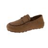 Fashion Flats Autumn New Round Toe Deep Mouth Suede Soft Sole Anti-slip Wear-resistant Single Shoes