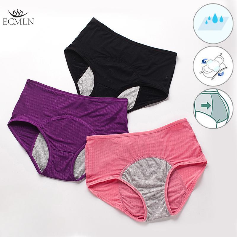 Women Menstrual Panties Leak Proof Cotton High Waist Underwear Women Briefs Period Underwear Panties