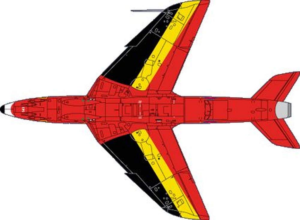 DCD4845 Belgische Luftwaffe Hunter Mk6 Red Devils Abziehbild 1/48