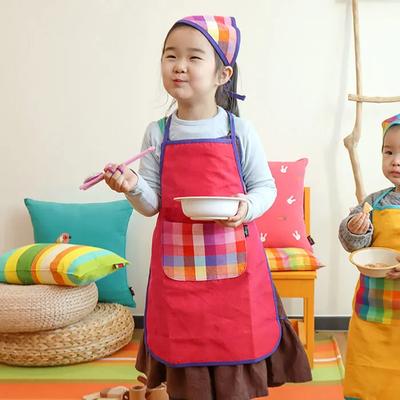 Children's Apron Hood SET Opera Plum Pink