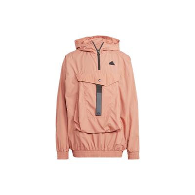 Performance Hooded Jacket With Logo Men Outerwear Rock-Layer-Brown IA0013