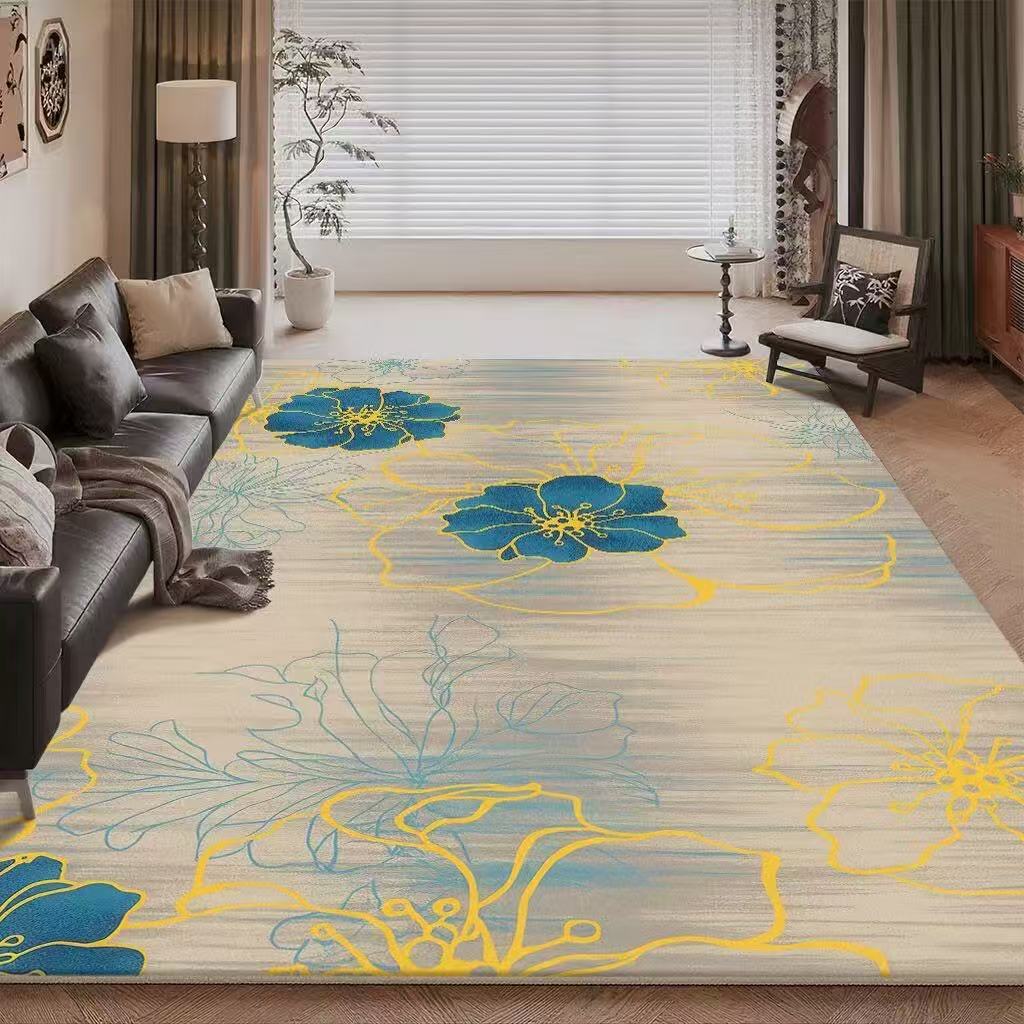 Living Room Carpet Sofa Coffee Table Decorative Carpet Dirt Resistant and Easy To Maintain Large Area Carpet