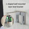 Heavy Duty L Shaped Aluminum Wall Mount Bracket for Level Tool Screw Locking Wear Resistant Design