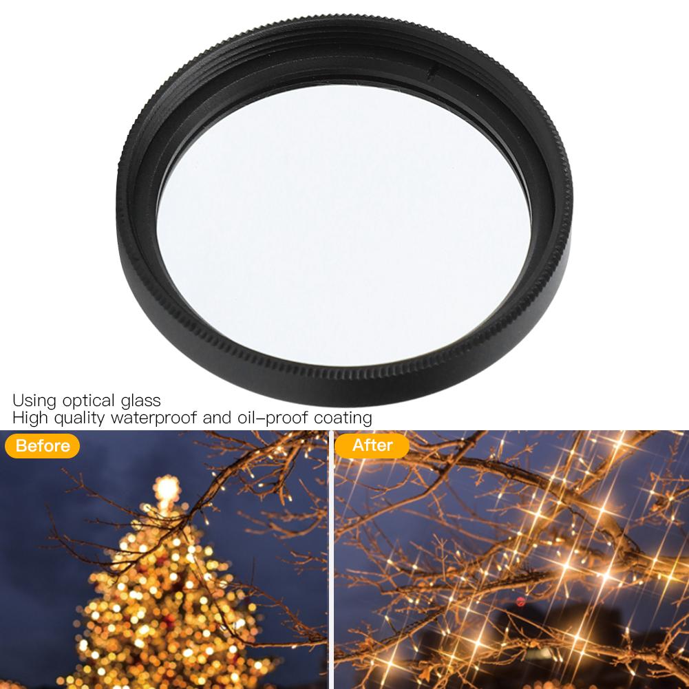 Junestar 52mm Star Lens Filter for Canon/Nikon/Sony/Pentax/Olympus/Fujifilm Camera Lenses