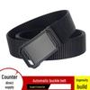 Men's Tactical Belt: Student Style, Automatic Buckle Canvas Nylon, Versatile for Casual Overalls