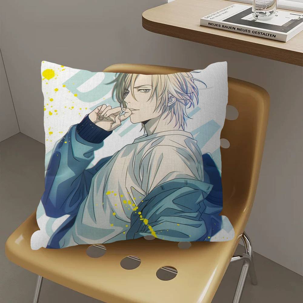 Cuscino BANANA FISH Anime Regali Arredamento Casa Ufficio Camera da Letto Divano Auto Copricuscino case 45x45cm