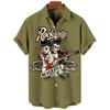 Hawaiian Vacation Men Shirt 3D Printed Man_Women Casual Fashion Short Sleeves Shirts Lapel Button Tops Oversized Unisex Clothing