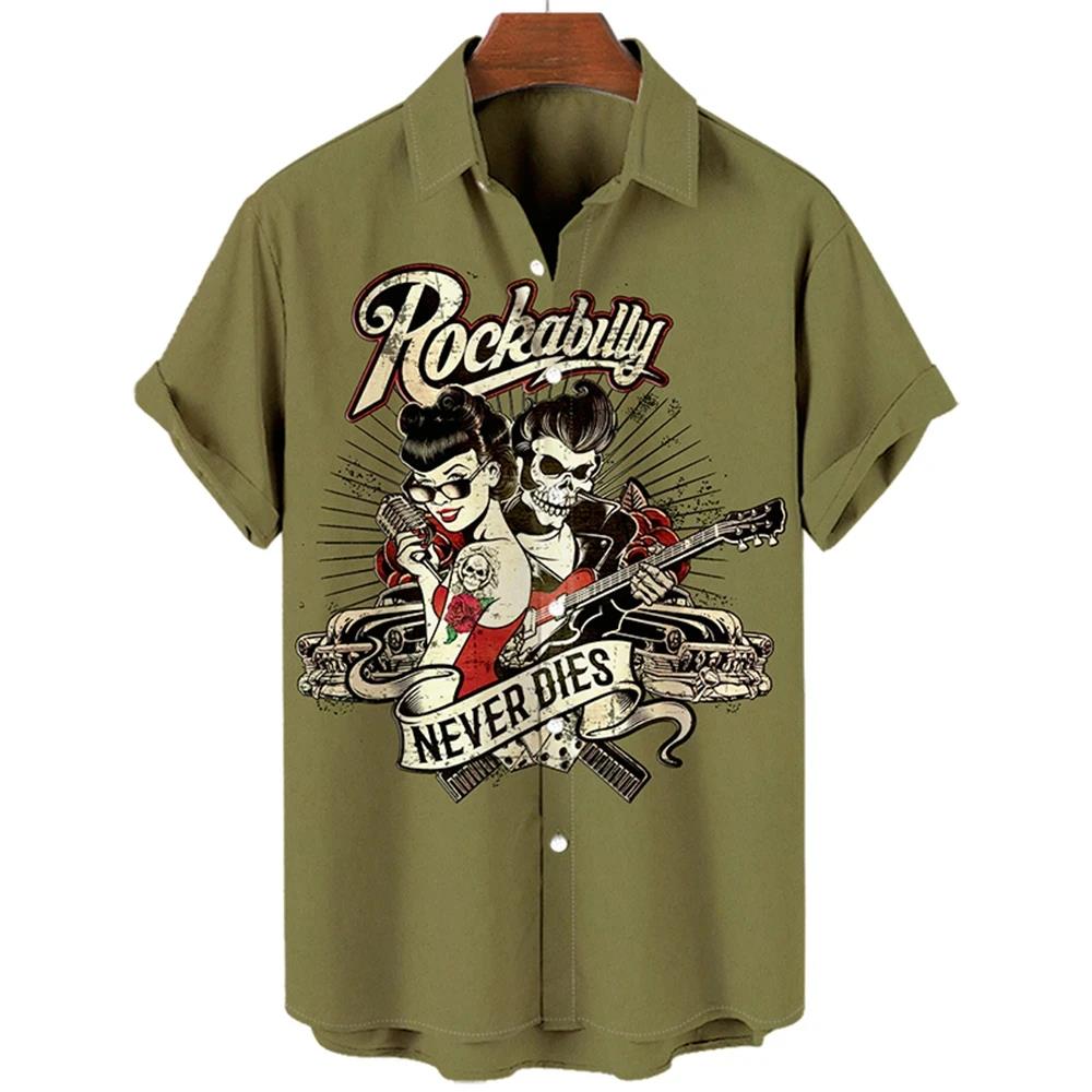 Hawaiian Vacation Men Shirt 3D Printed Man_Women Casual Fashion Short Sleeves Shirts Lapel Button Tops Oversized Unisex Clothing