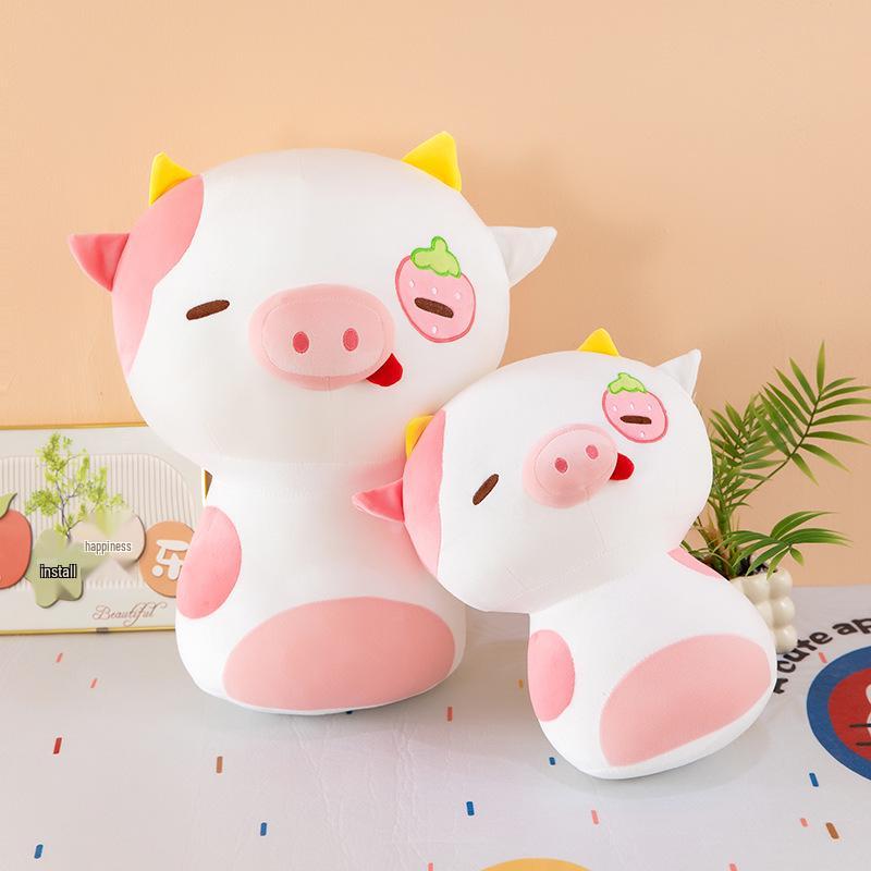 

Adorable Mushroom Strawberry Pig Plush Toy - Perfect Gift for Girlfriend or Bestie 20 cm
