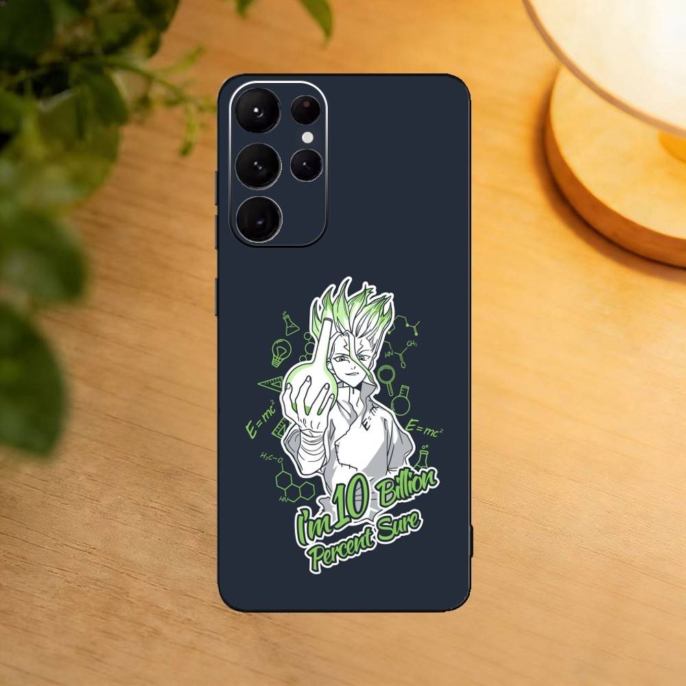 

D-Dr S-STONE Phone Case For Samsung S25,S24,S21,S22,S23,S30,Ultra,S20,Plus,Fe,Lite Black Shell Samsung S20plus5G