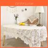 Klassische ovale Tischdecke aus Spitze für die Dekoration des Esszimmers für ein romantisches Zuhause