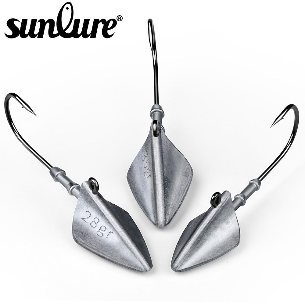 

Приманка Джиг-головка Защита от зацепов, Неокрашенная, 7г-35г, Крючок для ловли на мягкие приманки, рокфишинг 7g 1/0# Hook (5pcs/pack)