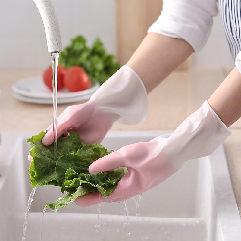 Durable Kitchen Dishwashing Rubber Gloves
