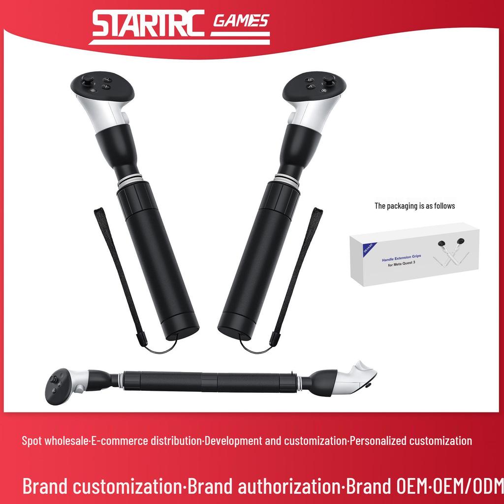 Meta Quest 3S/3 Lightsaber & Baseball Game Handle Extension Accessories
