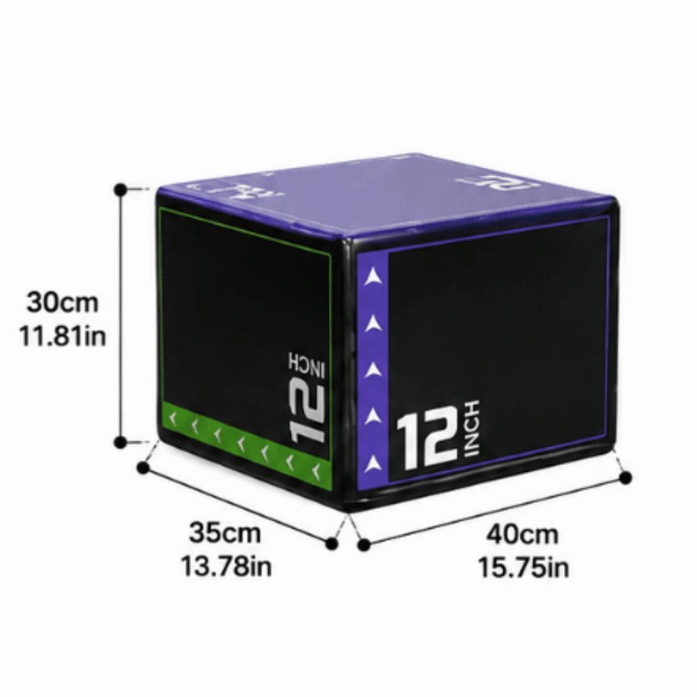3-in-1 Portable Jumping Box Shockproof Fitness Training Tool Large Plyometric Jump Box Home Gym S