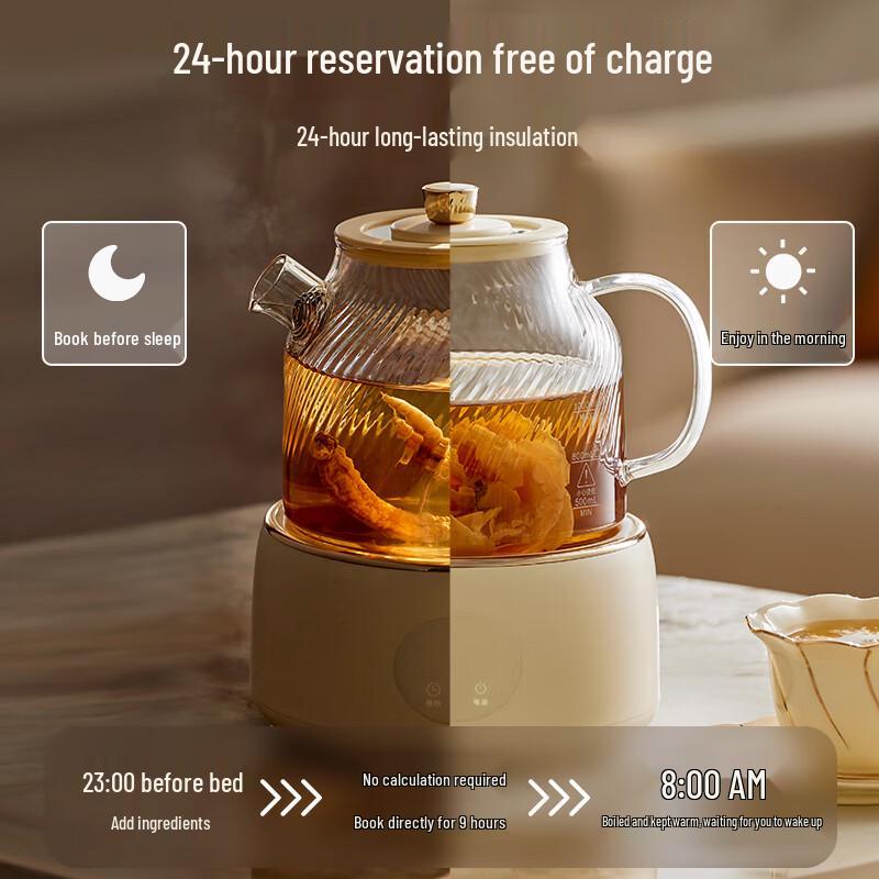 World Kitchen Corning 1L Glass Health Tea Kettle