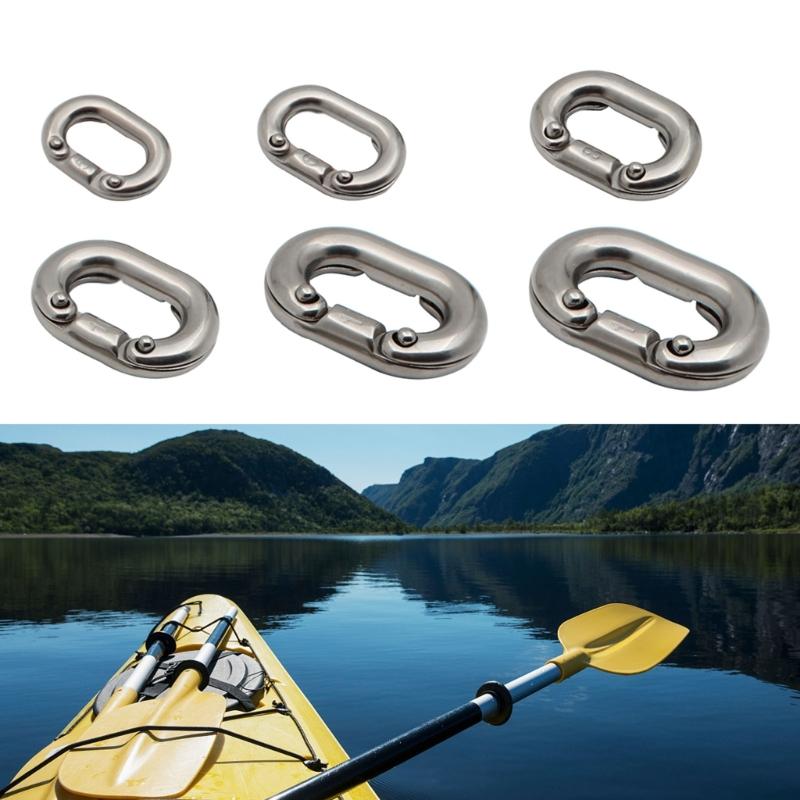 1Piece Quality Chain Link Connector, 316 Steels Marine Grade C Link Split Connectings Ship Anchors Chain Link