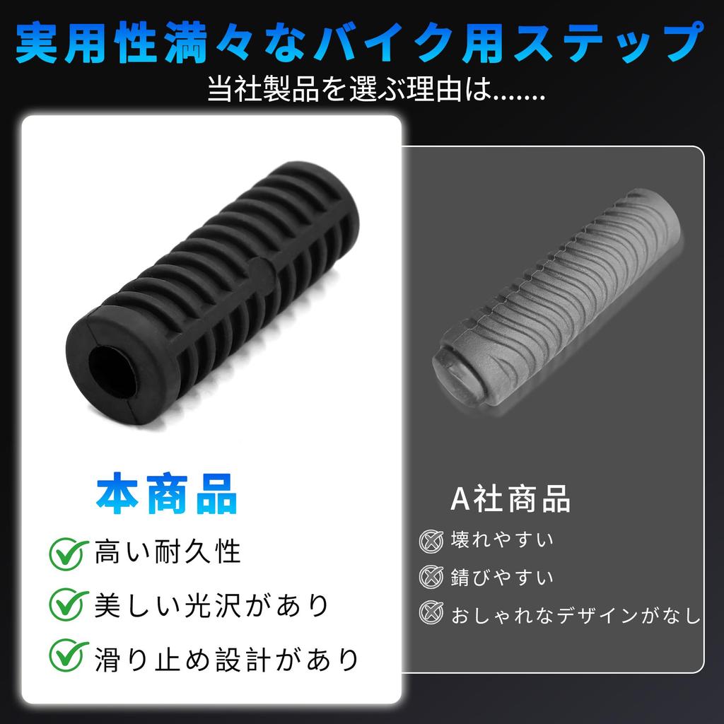 RATCHROLL Bike Step Universal Rubber Step Footpeg Highway Peg Rest