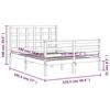 VidaXL Bed Frames with Headboard Small Double Solid Wood 3193956