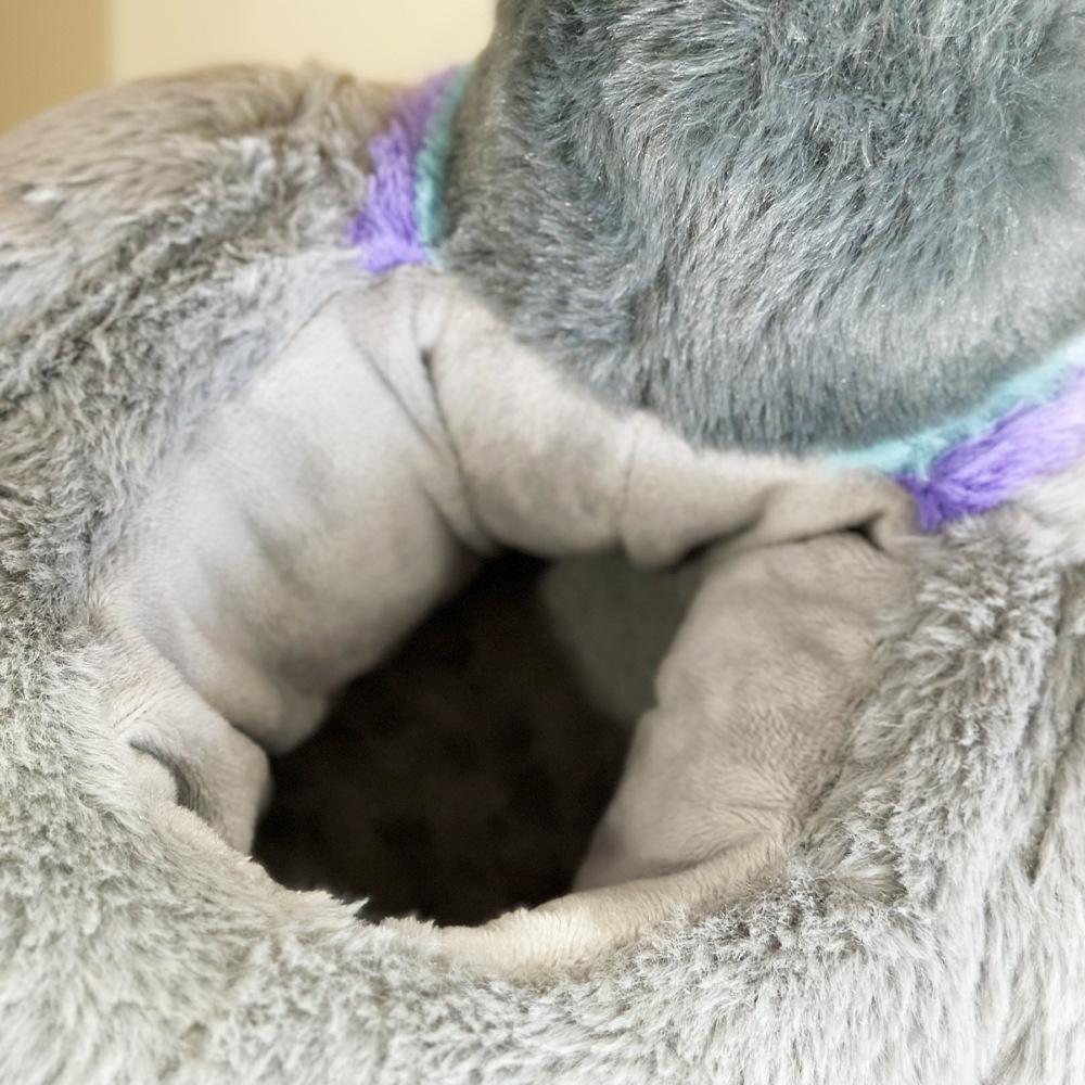 Neue stilvolle und niedliche graue Taube Plüschpuppe Bequeme Hausschuhe mit weicher Sohle