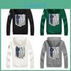 Attaque des Titans Shingeki No Kyojin Costume Cosplay Sweat à Capuche Pull Veste Manteaux Avec Matériaux De Qualité Supérieure Pour Un Confort Ultime