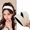 Beige Headband Wide Edge Pearl Hair Band Elegant Hair Hoop  Hair Women Accessories