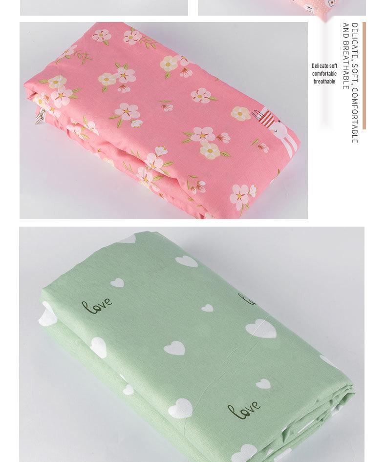 Baumwoll-Seiden-Steppbettbezug mit innerer Wattefüllung